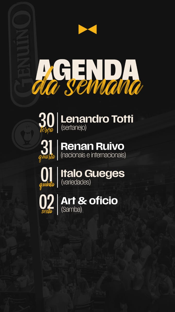programação genuino- melhor bar de são paulo